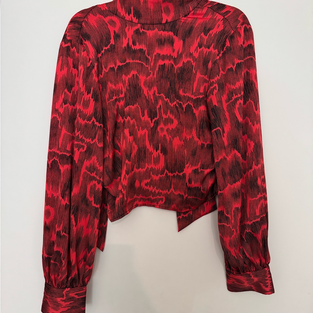 Red and Black Women's Top